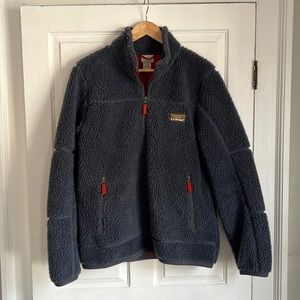 LL bean fuzzy zip up